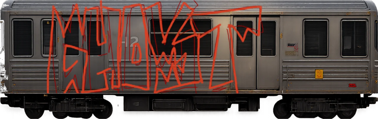 Digital graffiti by GHOST on Platform C4