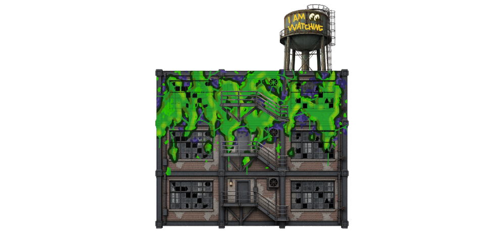 Digital graffiti by MOSH on Halloween Event