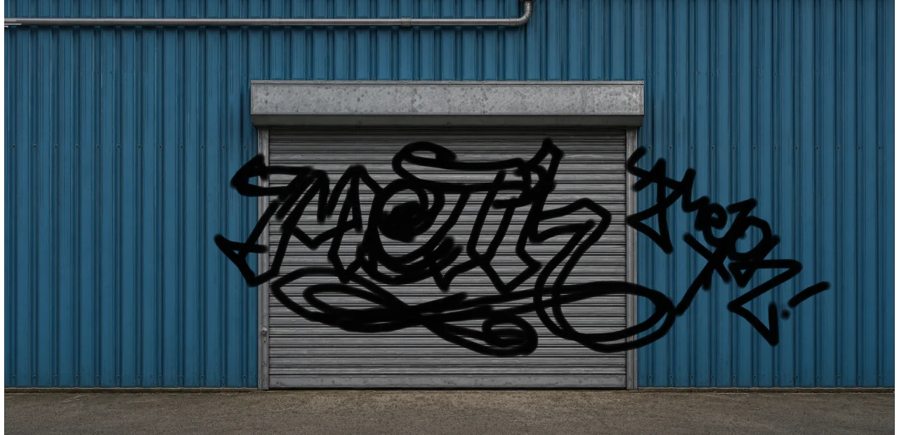 Digital graffiti by Verfer on Wall Bay 02