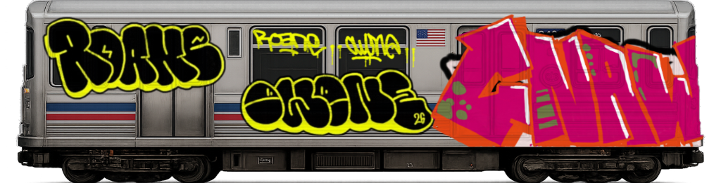 Digital graffiti by GNAW on Top