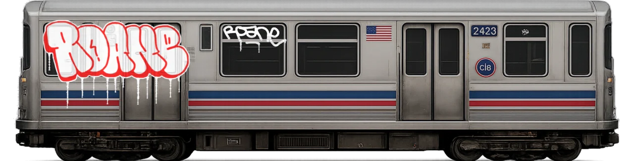 Digital graffiti by Roane on Top