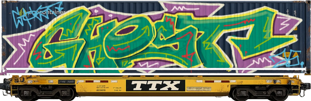 Digital graffiti by GHOST on Platform B10