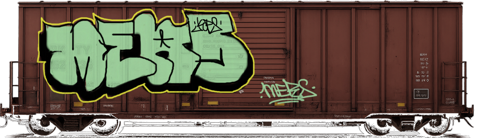 Digital graffiti by MERS1/MANR on Cargo V2 B