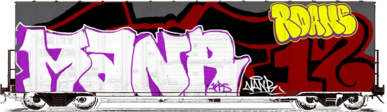 Digital graffiti by Roane on Cargo V2 B