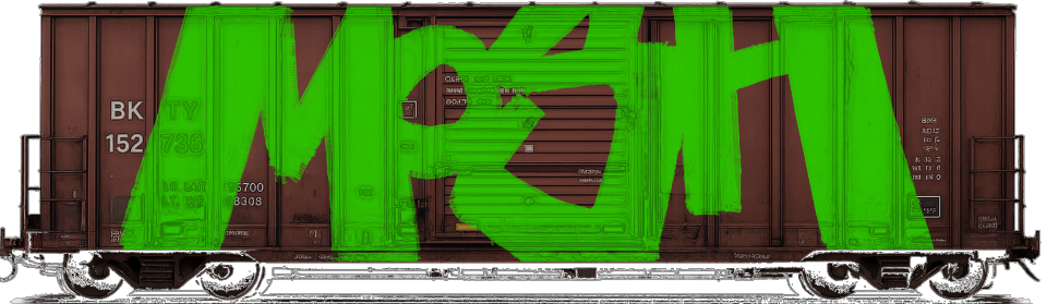 Digital graffiti by MOSH on Cargo V2