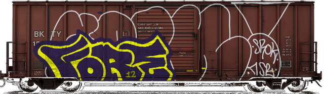 Digital graffiti by Fore12 on Cargo V2