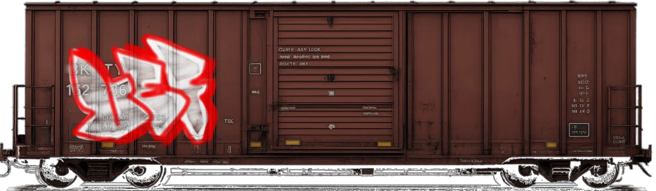 Digital graffiti by Verfer on Cargo V2