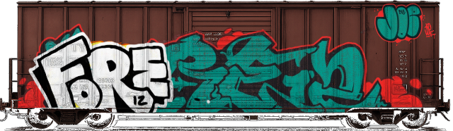 Digital graffiti by Fore12 on Cargo V2