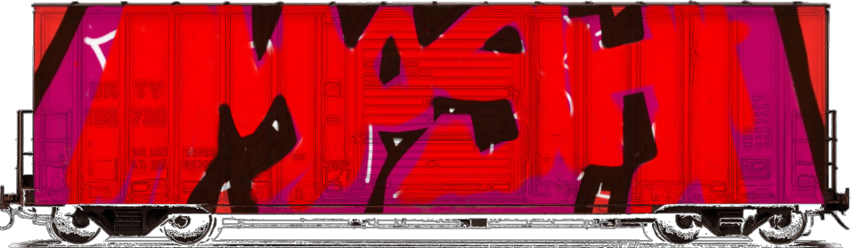 Digital graffiti by MOSH on Cargo V2
