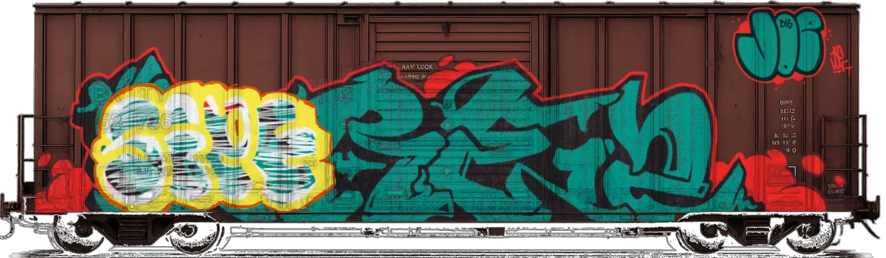 Digital graffiti by SIPE2 on Cargo V2