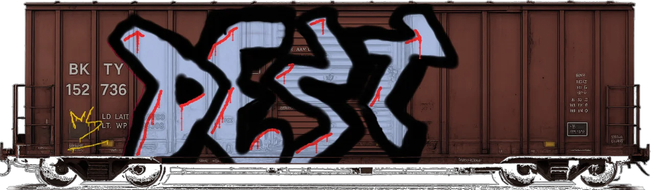 Digital graffiti by DestRoy on Cargo V2