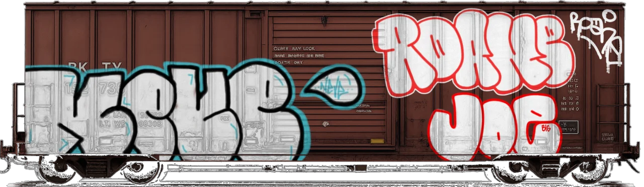 Digital graffiti by BIG JOE on Cargo V2