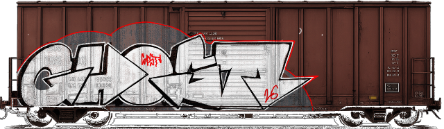 Digital graffiti by GHOST on Cargo V2