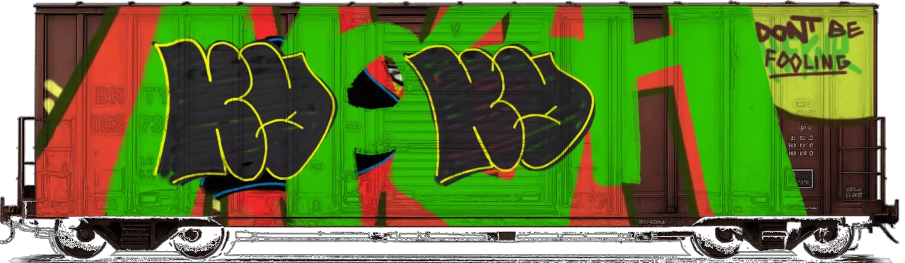 Digital graffiti by kayne on Cargo V2