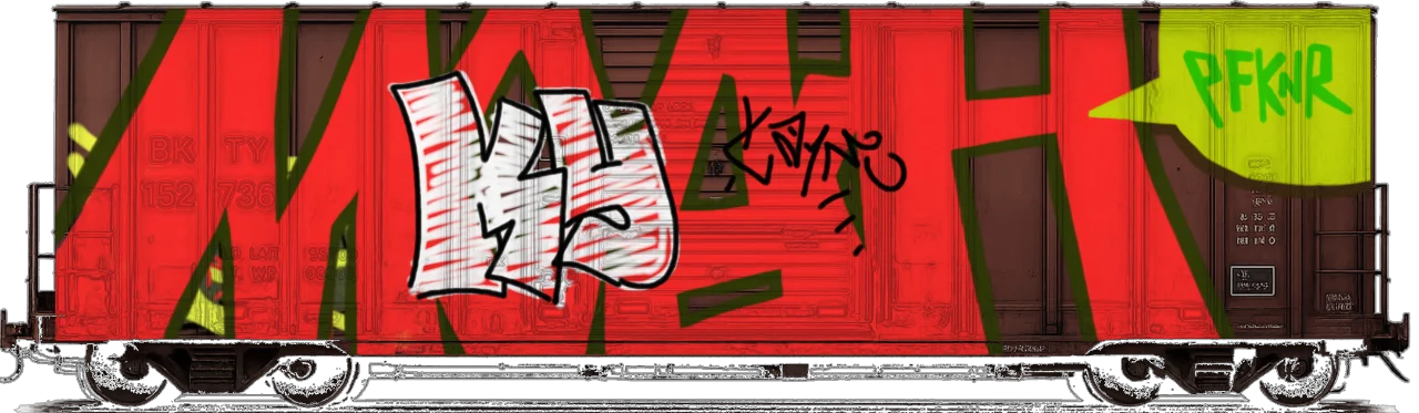 Digital graffiti by kayne on Cargo V2