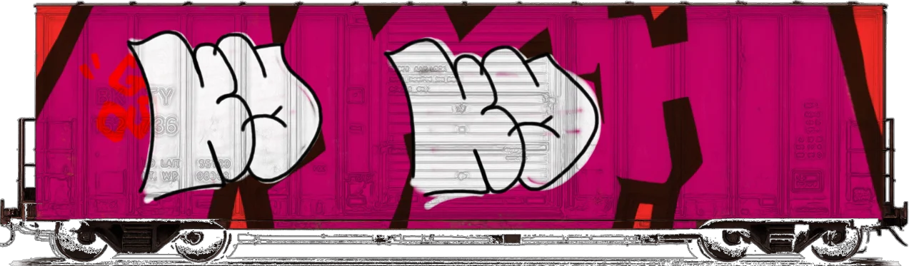 Digital graffiti by kayne on Cargo V2