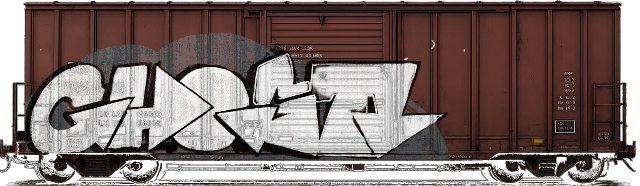 Digital graffiti by GHOST on Cargo V2