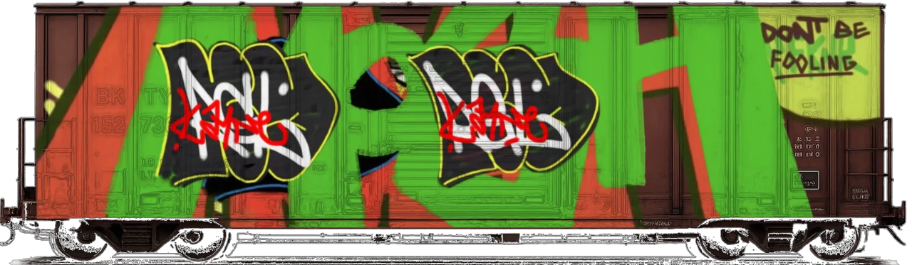 Digital graffiti by kayne on Cargo V2