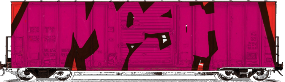 Digital graffiti by MOSH on Cargo V2