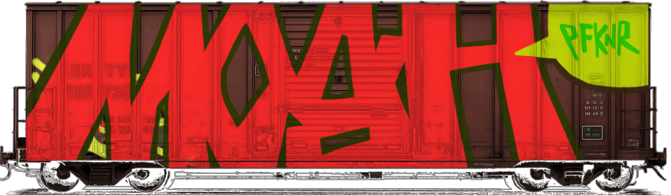 Digital graffiti by MOSH on Cargo V2