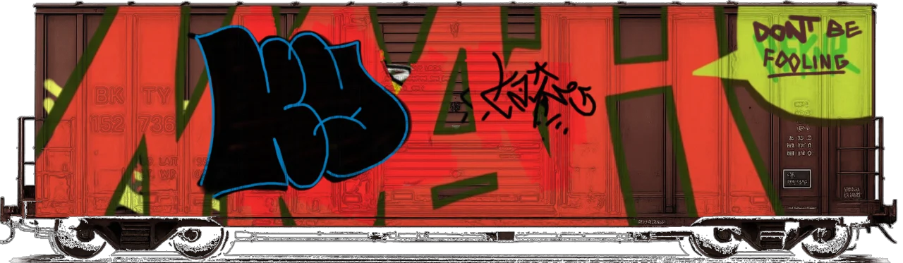 Digital graffiti by kayne on Cargo V2