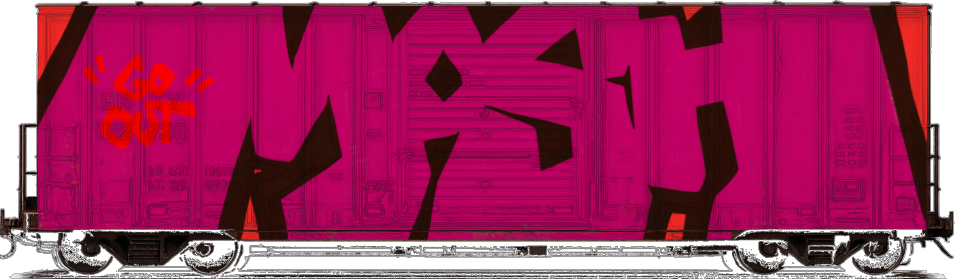 Digital graffiti by MOSH on Cargo V2