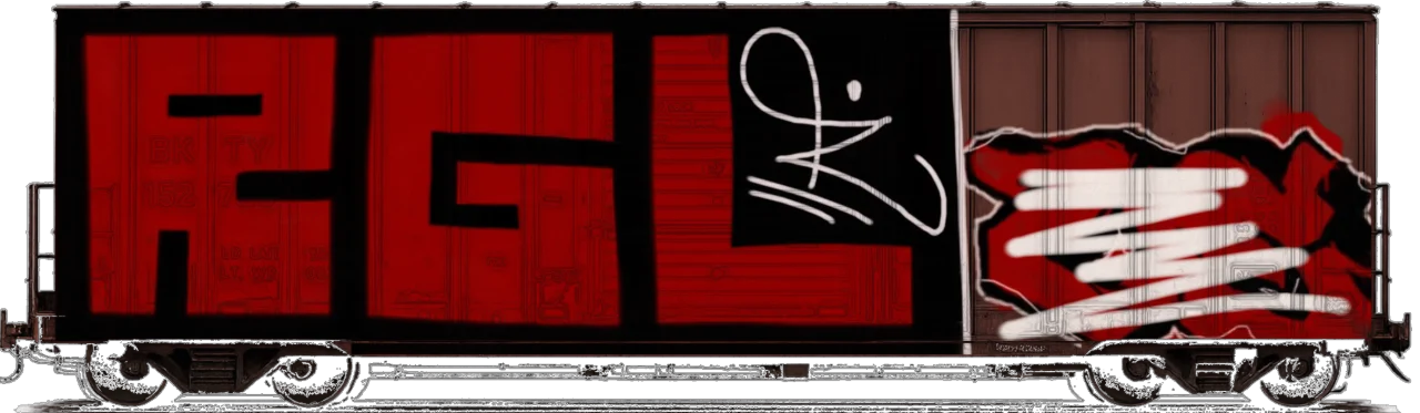 Digital graffiti by Verfer on Cargo V2