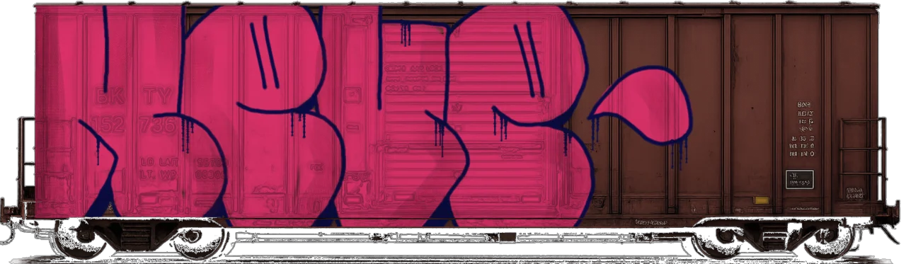 Digital graffiti by NEVE on Cargo V2