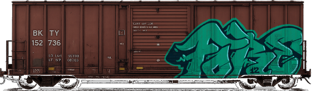 Digital graffiti by Fore12 on Cargo V2