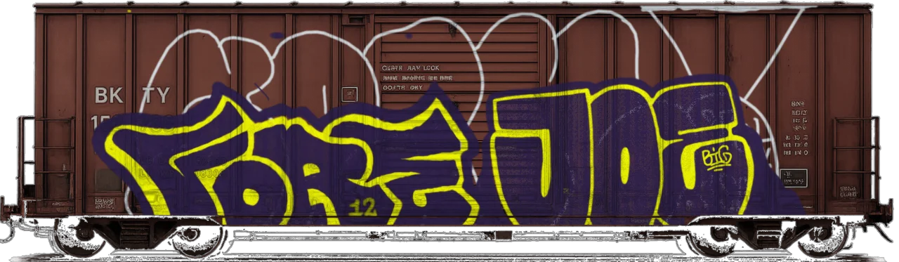 Digital graffiti by BIG JOE on Cargo V2