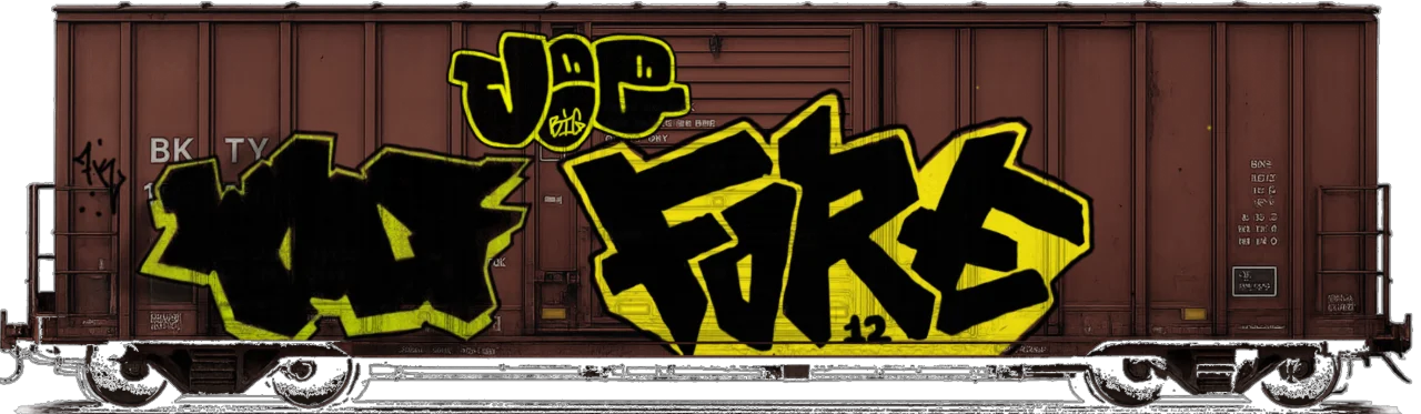 Digital graffiti by BIG JOE on Cargo V2