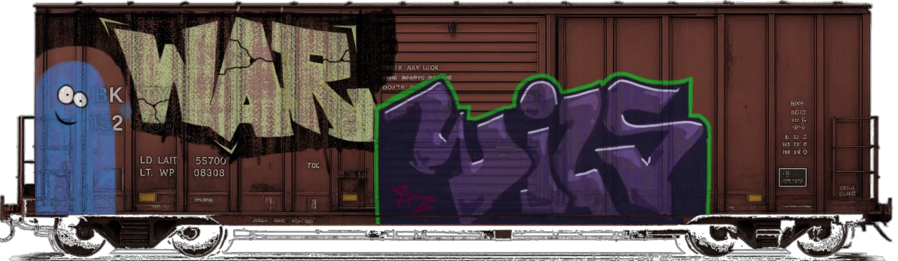Digital graffiti by RGL on Cargo V2