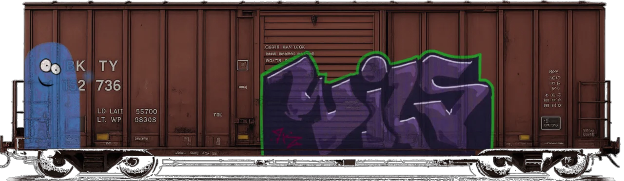 Digital graffiti by RGL on Cargo V2