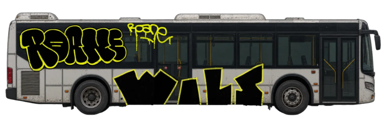 Digital graffiti by Wils1 on City Bus