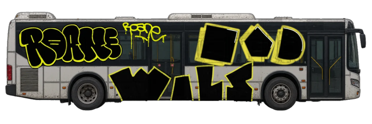 Digital graffiti by GovnoRicko on City Bus
