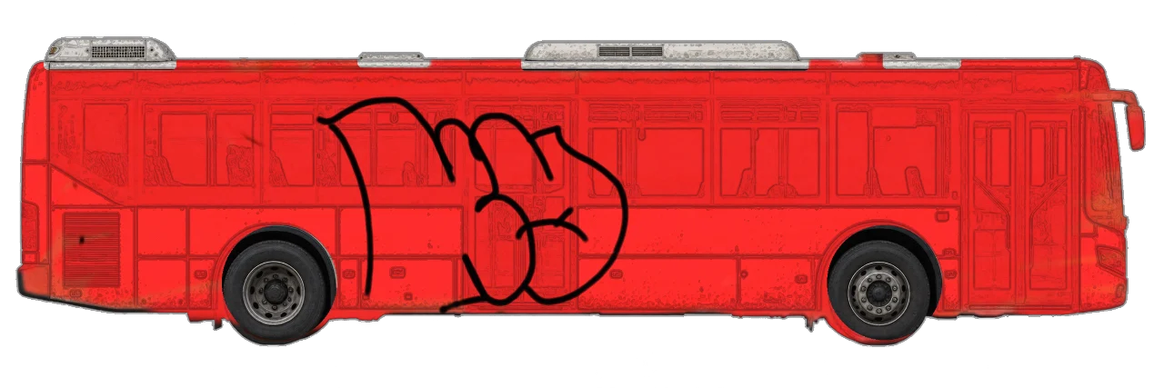 Digital graffiti by kayne on City Bus