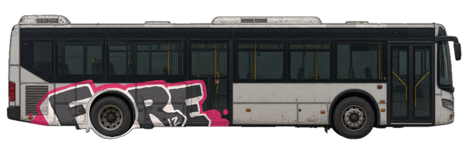 Digital graffiti by Fore12 on City Bus