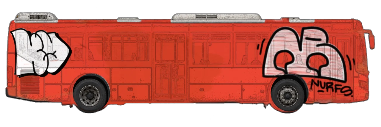 Digital graffiti by kayne on City Bus