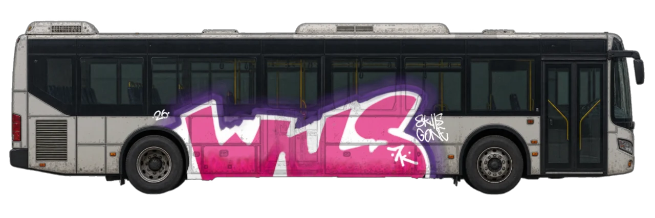 Digital graffiti by Wils1 on City Bus