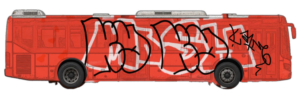 Digital graffiti by kayne on City Bus
