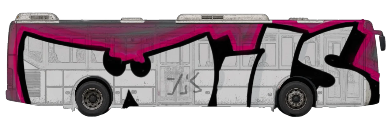 Digital graffiti by Wils1 on City Bus