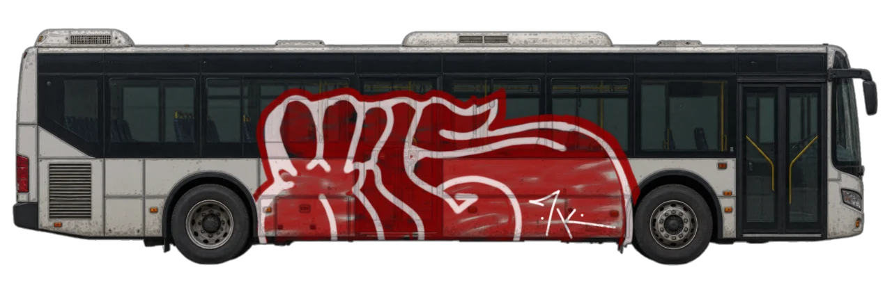Digital graffiti by Wils1 on City Bus