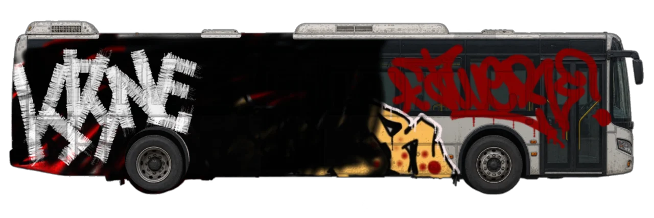 Digital graffiti by kyn on City Bus