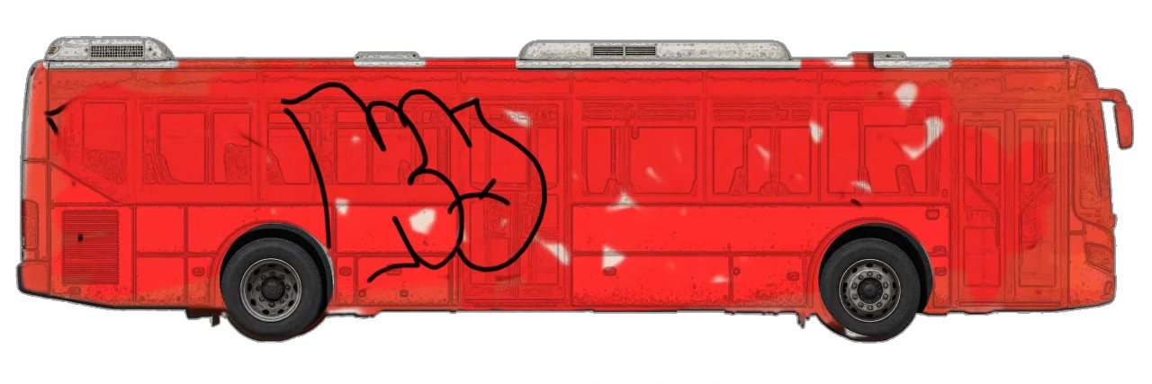 Digital graffiti by kayne on City Bus