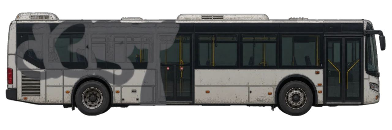 Digital graffiti by DestRoy on City Bus