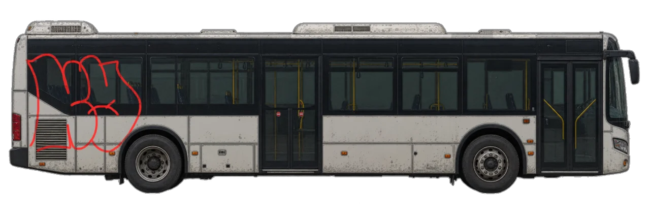 Digital graffiti by kayne on City Bus