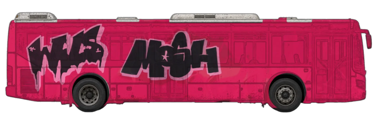 Digital graffiti by Wils1 on City Bus
