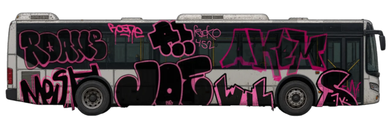 Digital graffiti by Wils1 on City Bus