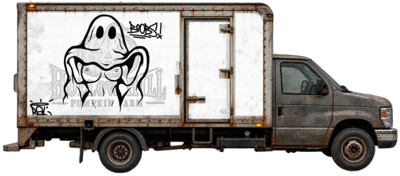 Digital graffiti by RGL on Halloween Van