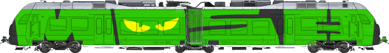 Digital graffiti by MOSH on London Train